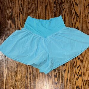 Women's Blue High-Waisted Shorts, Offline Size XS